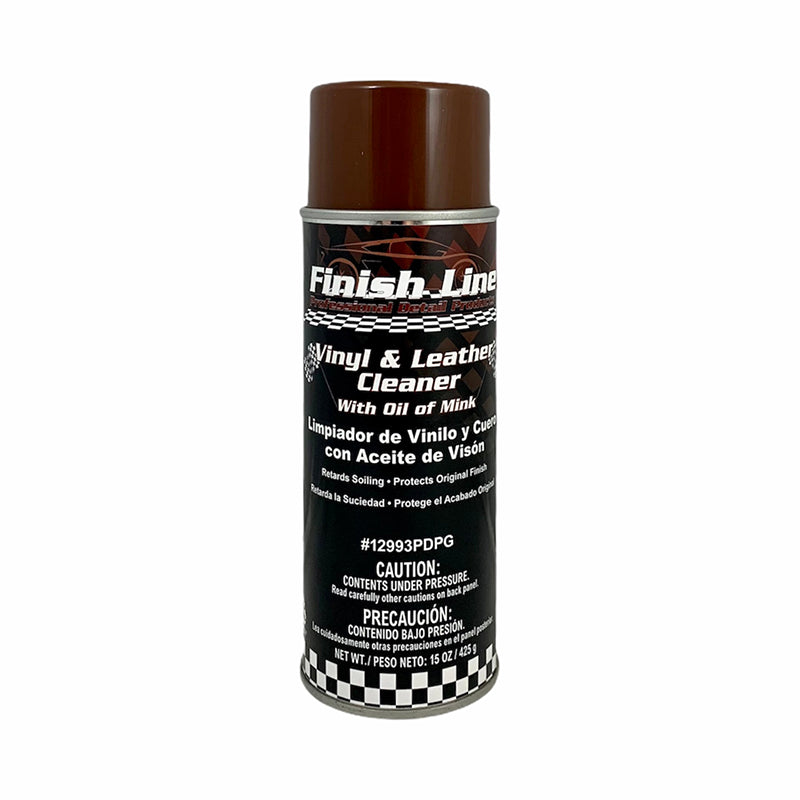 Finish Line Vinyl u0026 Leather Cleaner with Oil of Mink - 15 oz
