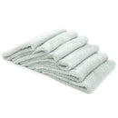Autofiber Korean Plush 350 GSM Microfiber Towel 16x16 Gray- 6 Pack