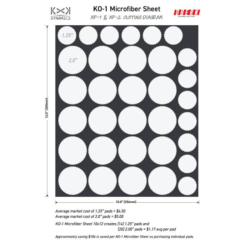 Oberk KXK KO-1 Microfiber Sheet 10x12
